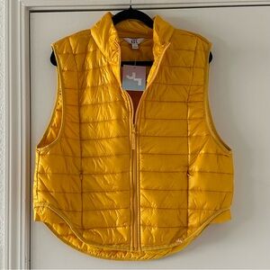 JoyLab Women’s Yellow Zip Up Puffer Vest